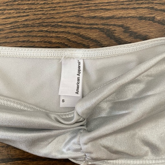 American apparel silver bandeau Small - Picture 3 of 3